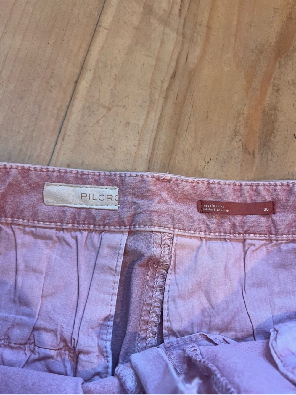 NWOT Pilcro James High Waisted Cropped Pink Jeans - Picture 6 of 6